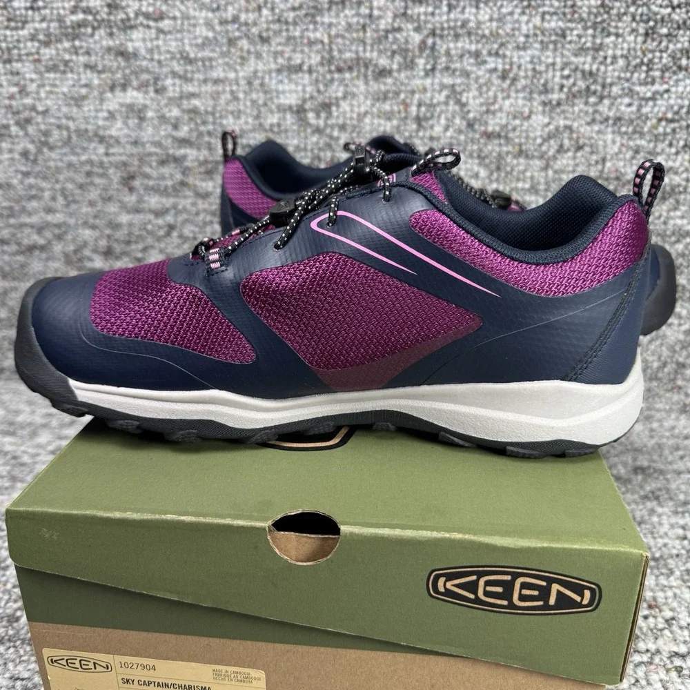 KEEN Shoes Youth Size 6 Wanduro Low Waterproof Sky Captain Purple New